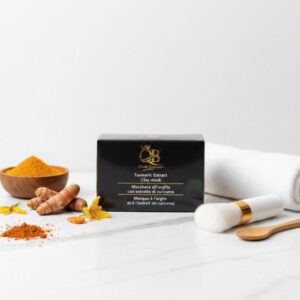 Tumeric clay mask for acne and brightening face